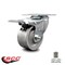 Service Caster 3 Inch Semi Steel Wheel Swivel Top Plate Caster with Total Lock Brake SCC SCC-TTL20S315-SSR - alternate 2